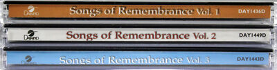 Songs of Remembrance Vols 1-3 NEW 3 CD SET Soothing Instrumental Christian Music