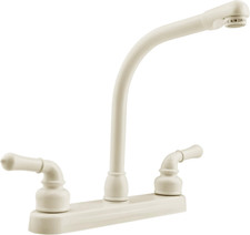 DF-PK210C-BQ Hi-Rise RV Kitchen Sink Faucet with Classical Levers Bisque Parchm