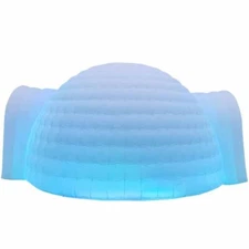 6M Inflatable Igloo Dome Tent With 2 Doors LEDs For Wedding Party Event