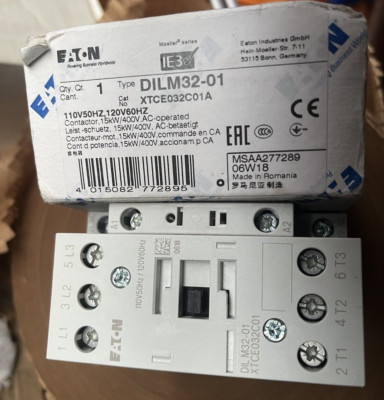 Neues Schütz DILM32-01 Eaton 15kW 110V50HZ 1NC XTCE032C01A Wechselstrombetrieben