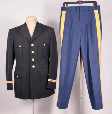 VTG Men's 1950s 60s US Army Officer's Uniform Jacket, Pants, Hat
