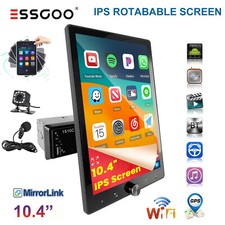 1 DIN Autoradio 10.4" Wireless CarPlay/Android Auto Drehbarer Bildschirm USB AUX