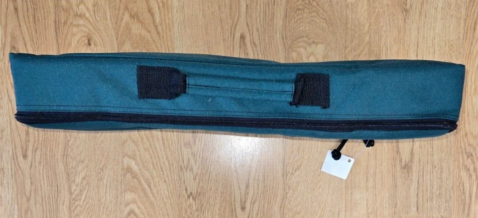 Estuche de caña/carrete/señuelo White River, verde, con cremallera, divisores de espuma, asa de transporte Foto 3 de 4