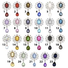 Metal Alloy Rhinestone Flatback Buttons Jewellery for Clothing Wedding Sewing DI