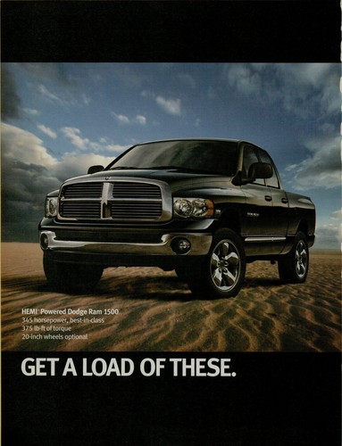 2004 Dodge Hemi Ram 1500 Dodge Magnum Durango 3 Pg Photo Vintage Print Ad