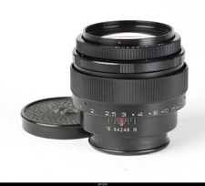 Russia Jupiter 9 85mm f/2 M42 Black Zenit Praktica M42 TM42