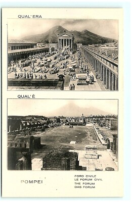 S02-2582, THE FORUM, POMPEI, ITALY, *REAL PHOTO POSTCARD.