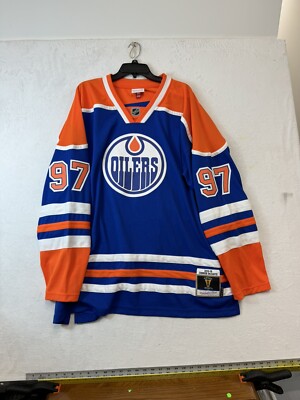 Men's Mitchell Ness Connor McDavid Blue Edmonton Oilers 2015