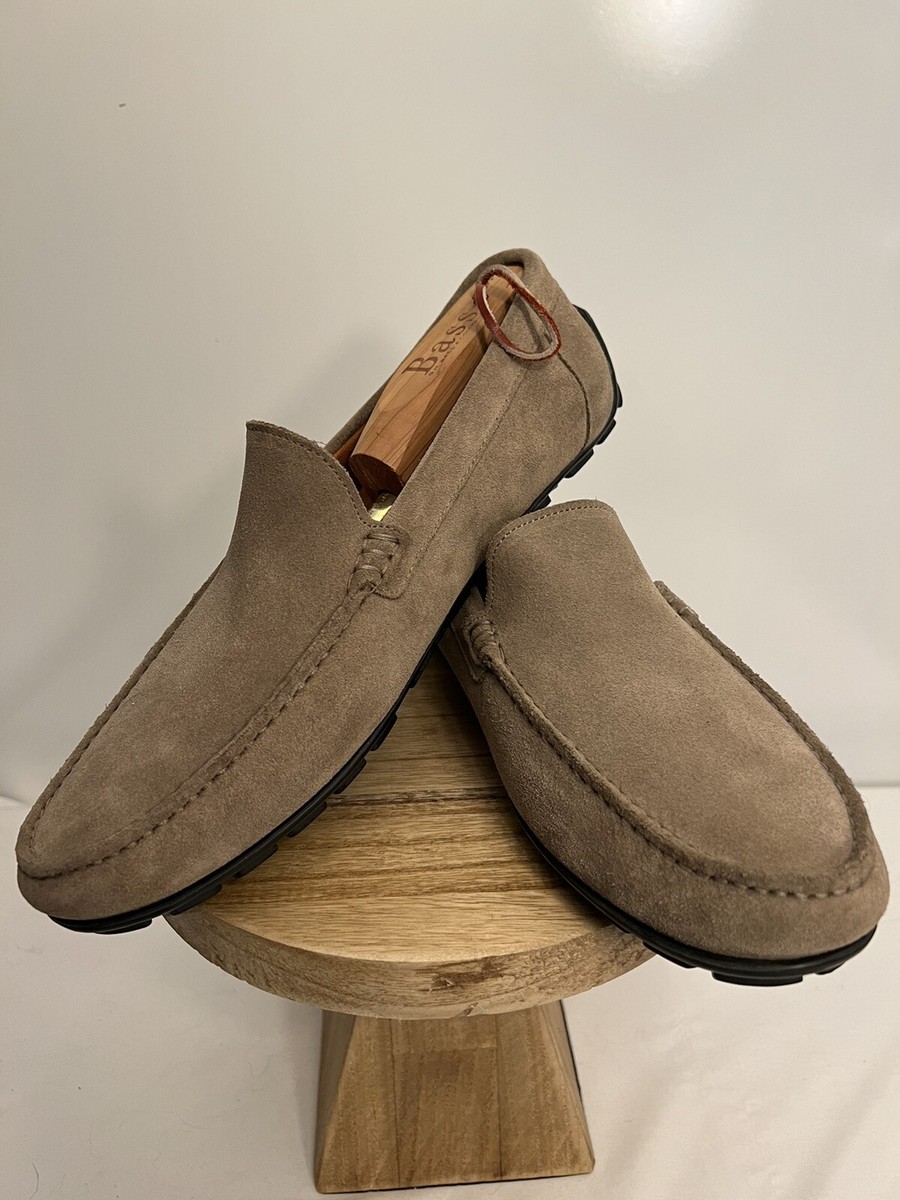 Wolf & Shepherd Mens Tan Soft Suede Driving Moccasin Loafer  display picture 1