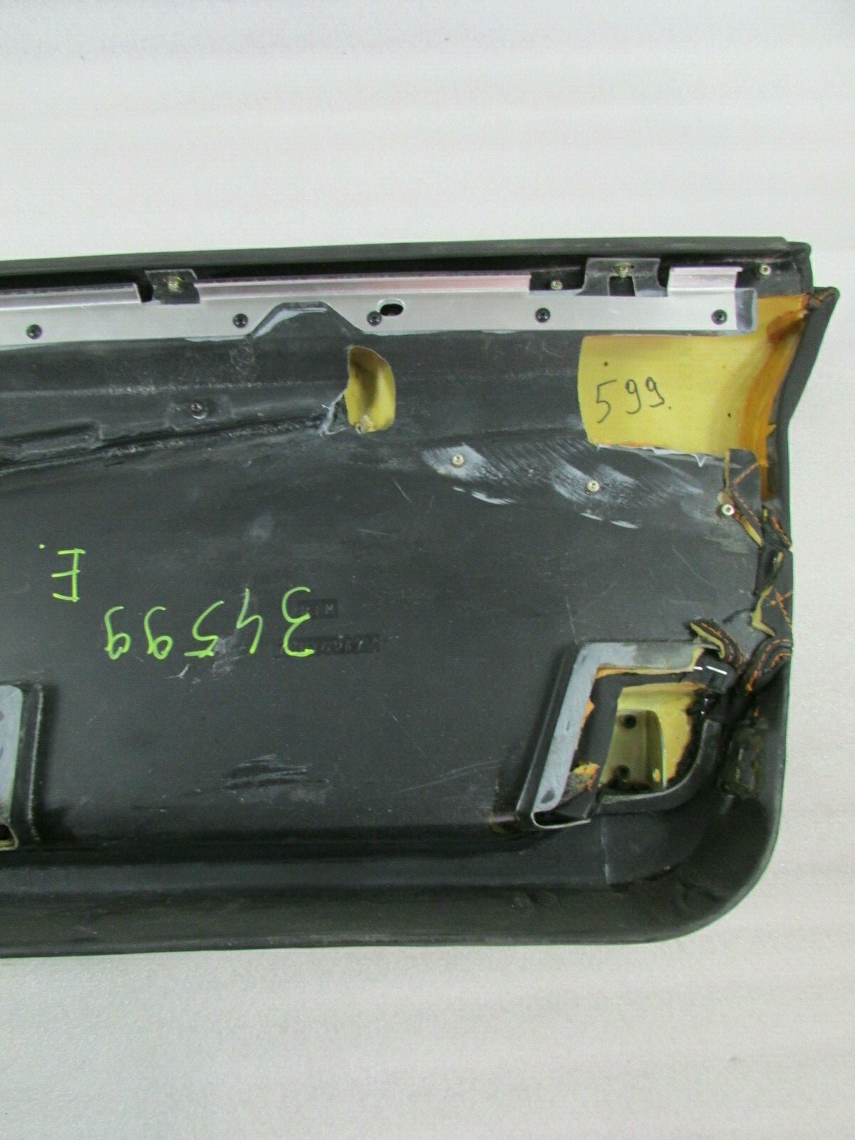 Lamborghini Murcielago, LH, Left Door Panel, Black / Orange, Used P/N 417867015D