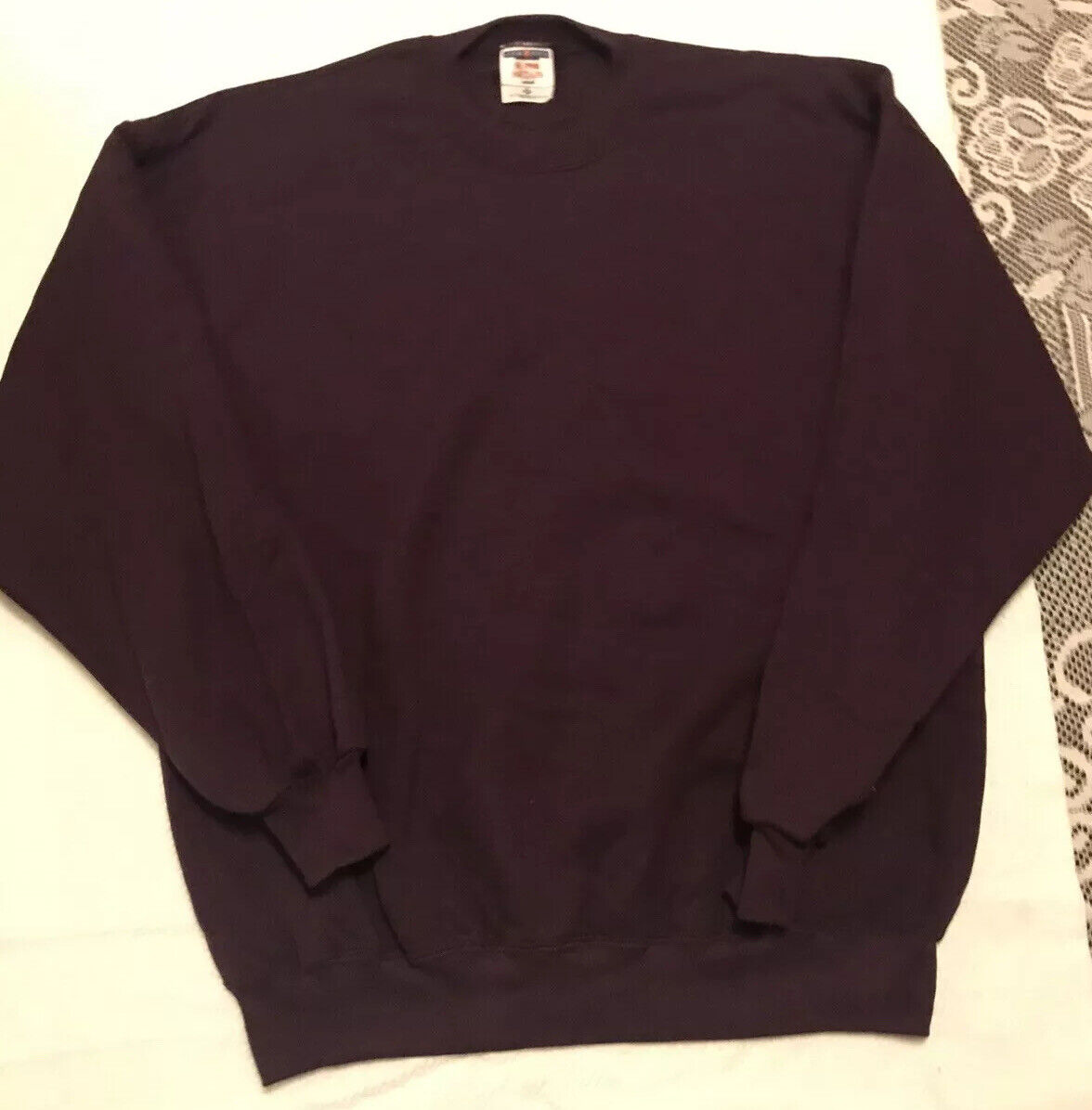 Jerzees Vintage Super Sweats Crew Neck Sweatshirt Maroon X Jerzees Vintage Super Sweats Crew Neck Sweatshirt Maroon X