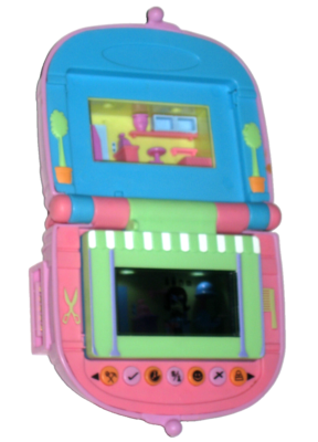Mattel 2005 Pixel Chix Love to Shop Purse Pet Shop Salon Kids