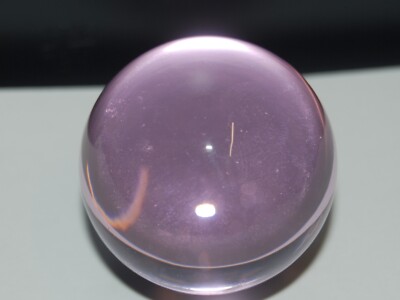 L@@K Huge  1  1/2''  Light Pink Colored Clearie Marble # 5