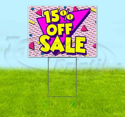 15% OFF SALE 18x24 Yard Sign Corrugated Plastic Bandit Lawn Business USA