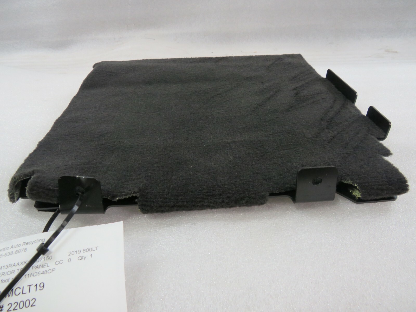 Mclaren 600LT, Passenger Foot Rest Panel, Used, P/N 11N2648CP