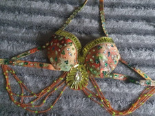Bauchtanz Orientalisch Profi Kostüm BH und Gürtel