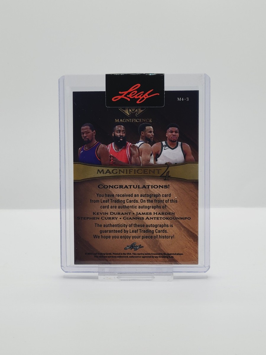 2023 Leaf Magnificence STEPHEN CURRY, GIANNIS ANTETOKOUNMPO