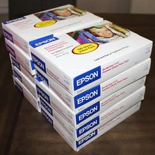 new Epson S041727 Borderless 4" x 6" Premium Glossy Photo Paper 100 Sheets Pack