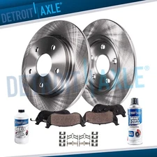 Rear Disc Brake Rotors and Ceramic Pads for 2002 2003 2004 2005 2006 Acura RSX