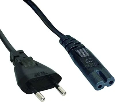 CABLEMAT CAVO ALIMENTAZIONE BIPOLARE PRESA ITALIANA IEC320 C7 1,5 METRI SPINA PER SURFACE