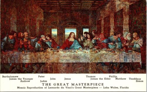 Großer Meisterfrieden Jesus Thomas Jakobus Petrus Judas religiös christlich Postkarte
