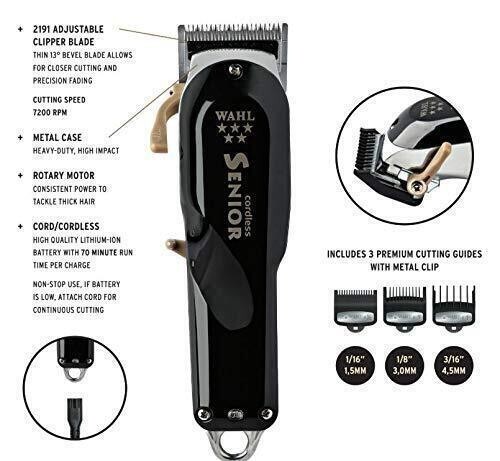 New WITH Base Professional 5-star Series Senior Cordless Clipper 8504-400 US