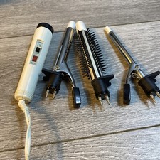 Vintage 90s Conair Professional Styling Set 2 Curling Irons, 1 Styling Brush Box