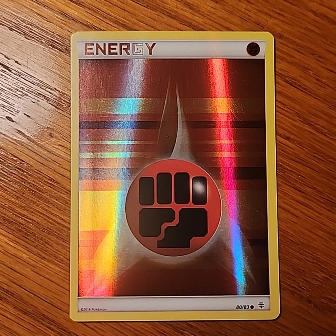Pokemon Card Fighting Energy 80/83 Generations Reverse Holo Light Play