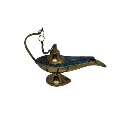 Beautifully Handcrafted Masterpiece Of Aladdin The Genie Oil Lamp Brass Lamp