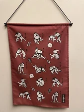 Daiso Japan Tenugui Sumou Wrestlers Cotton Hanging Flag (Sumo Flag)