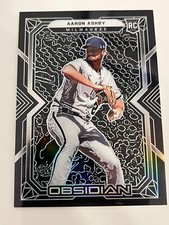 AARON ASHBY 2022 Panini Chronicles Baseball Obsidian #12 RC