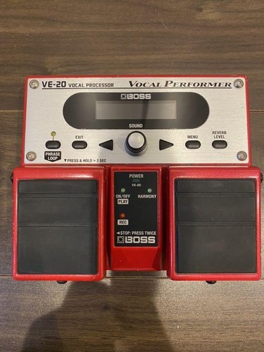 Boss VE-20 Vocal Guitar Effect Pedal Used with Adapter and Manual