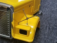 Pair Metal Front Hood Mirror for Tamiya R/C 1/14 King Hauler Grand Knight Truck