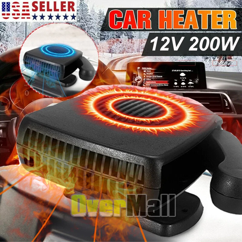 DC 12V 200W Portable Car Ceramic Heating Heater Fan Window Defroster  Demister | eBay