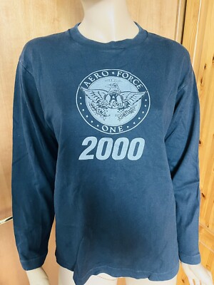 Aerosmith Aero Force One 2000 Vintage longsleeve t shirt Mens sz M made in Japan