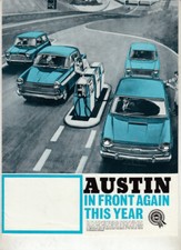 1965 AUSTIN Range BMC UK 8p Brochure MINI 1800 1100 A60 A110 A40 Farina
