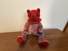 Ty Beanie Baby Ruby the July Birthday Bear 2001 Collectible Plush with Tags