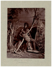 John William Lindt, Aboriginal Boomerang Warrior and Shield, Australia 187