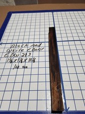 Black and White Ebony Wood turning blank 1 5/8" x 1 3/8 " x 15 5/8 " EBW213