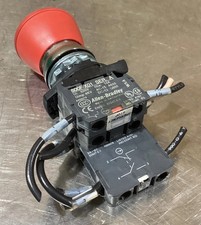 Allen Bradley 800F-X10 Series A Contact Block, With Push Button, Used