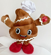 Dan Dee Christmas Singing Dancing Cookie Gingerbread Man Plush In Chief Hat 8"