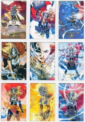 MARVEL: EXPANSION SET * AVENGERS - THE MIGHTY THOR * 9 CARD LOT