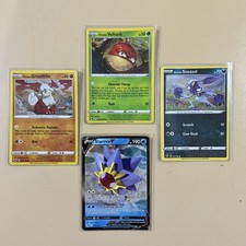 Pokemon TCG - Cosmos Holo Hisuian Voltorb 2/189 - Astral Radiance Lot 4 Cards