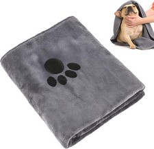 Dog Towels for Drying Dogs Lar, Absorbent Microfiber Dogs Bath Towel, 40