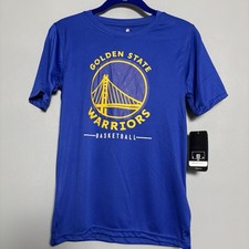 NWT Golden State Warriors Kids Youth T Shirt Blue Medium New Basketball NBA GSW
