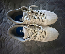 K-Swiss Gray Lace-Up Low Top Athletic Sneaker, Solid, Unisex Adults