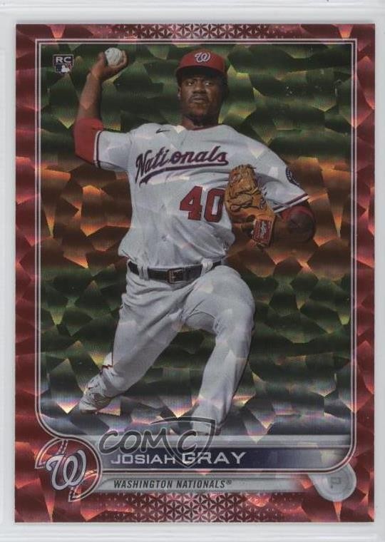 2022 Topps Series 1 Red Foil 110/199 Josiah Gray #43 Rookie RC x0z