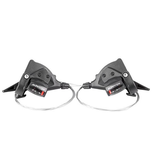 Paire De Poignées De Vitesse à Torsion Pour Vélo 7 Vitesses – Caoutchouc Ergonomique, Diamètre 22,2 Mm – Avec Câbles, Sans Câbles