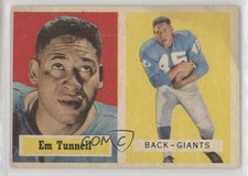 1957 Topps Emlen Tunnell #35 HOF 0s55