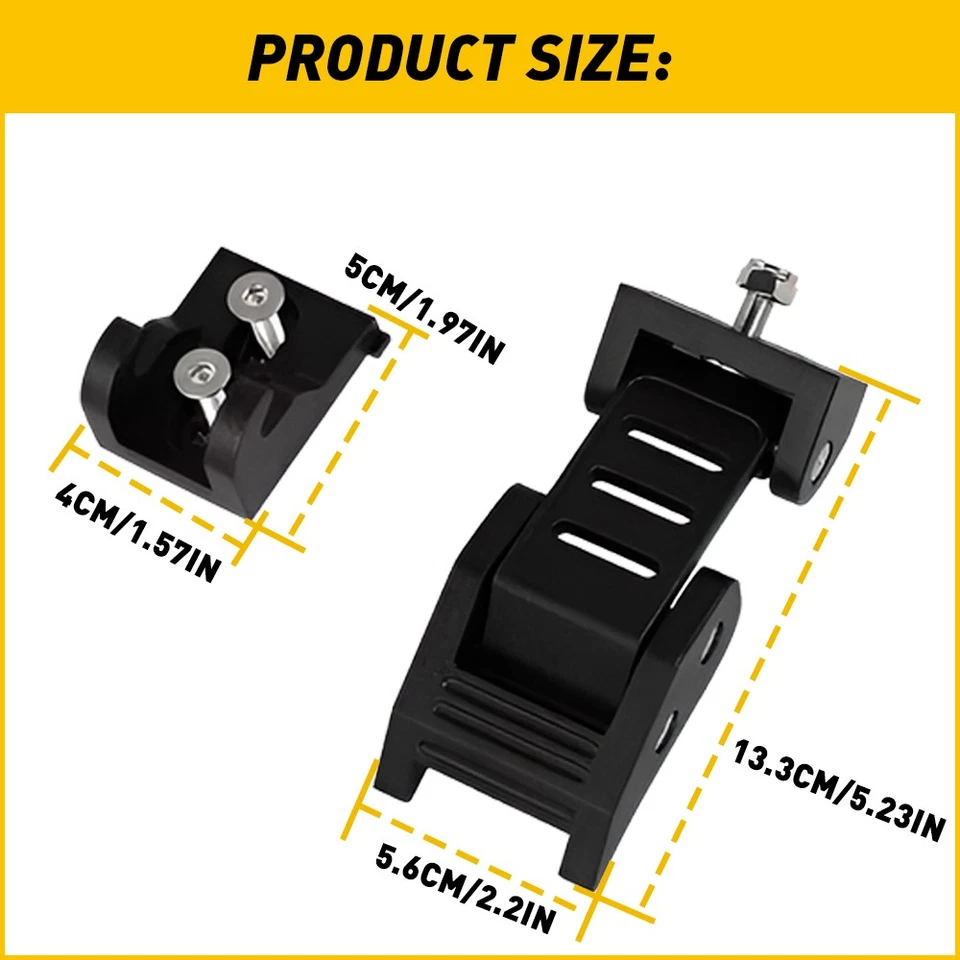 Para Jeep Wrangler JK 2007-2018 Pestillos de capó de metal Bloqueo de capó Kit Soporte Foto 2 de 4